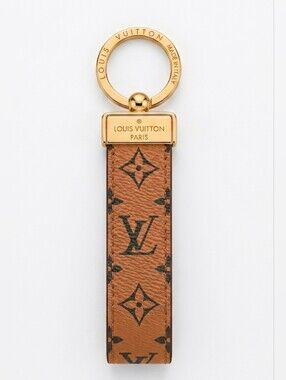 NO BOX 🤎 Light Brown Monogram Key Chain Strap